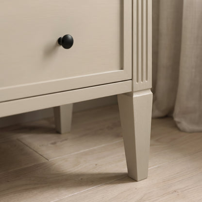 Cambrie 47cm 2 Drawer Bedside Table - Oatmeal