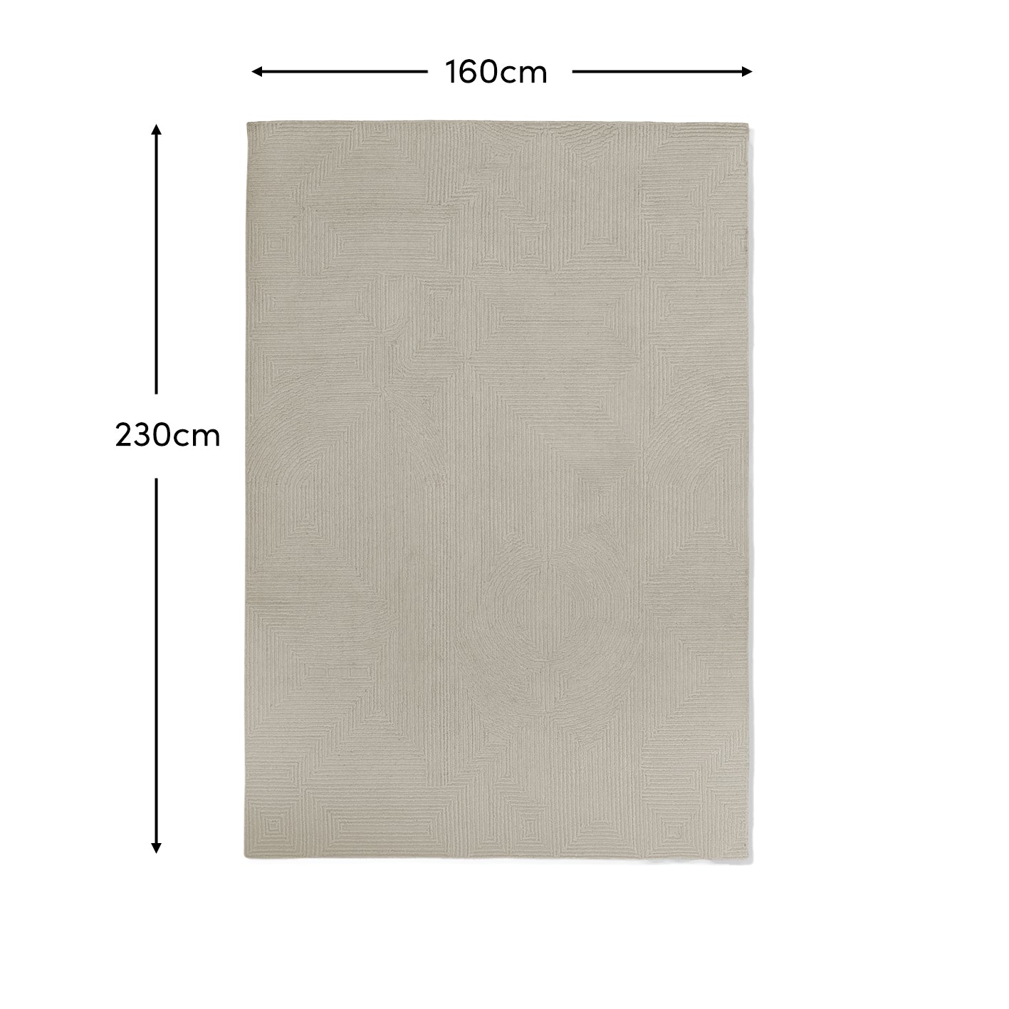 Camden Natural Wool Rug - 200x230cm - Laura James