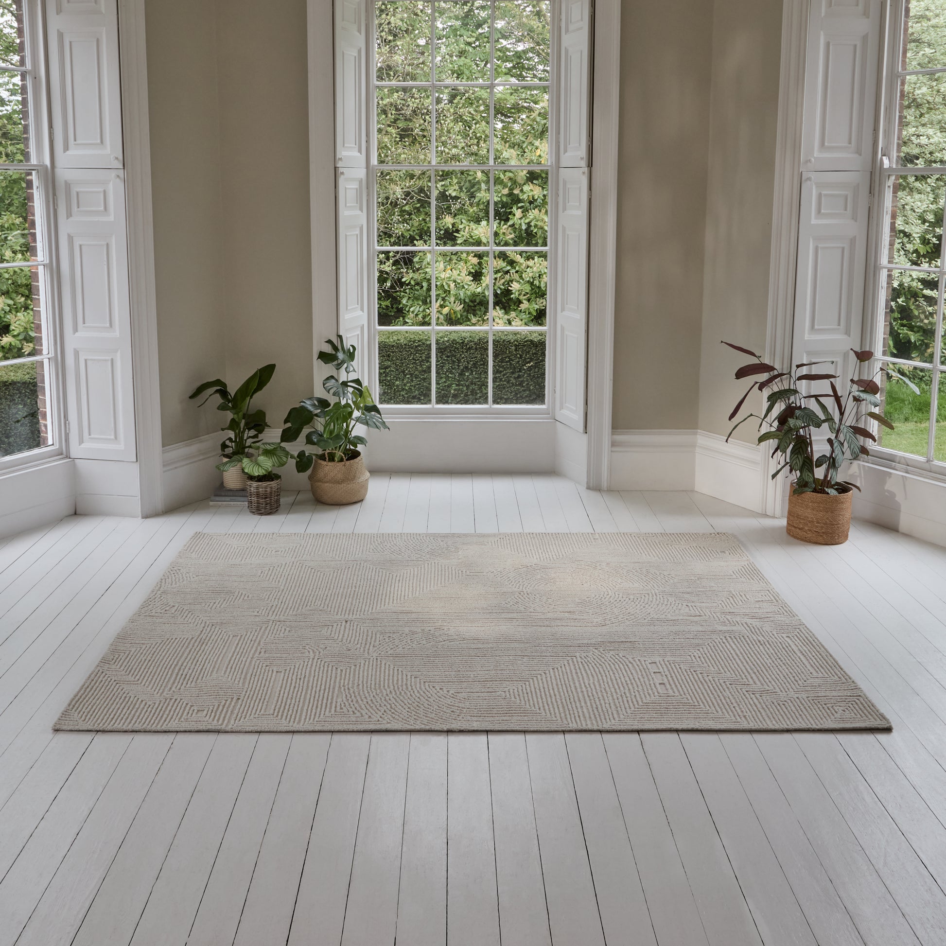 Camden Natural Wool Rug - 200x290cm - Laura James