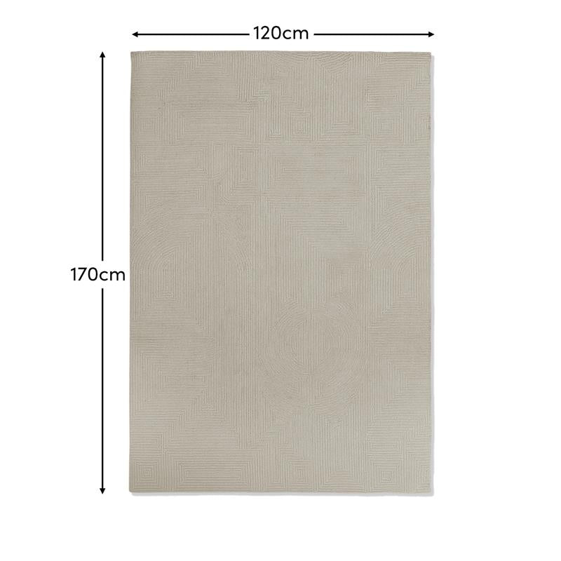 Camden Natural Wool Rug - 120x170cm