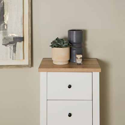 Bampton 5 Drawer Tallboy - White