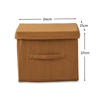 Cara 24cm Basket - Amber Yellow Geometric - Laura James 