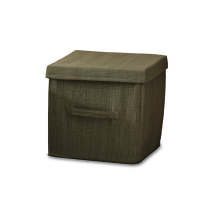 Cara 27.5cm Basket - Olive Green Geometric - Laura James 