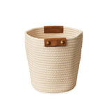 Cara Cotton Cube Storage Box - Small - White - Laura James