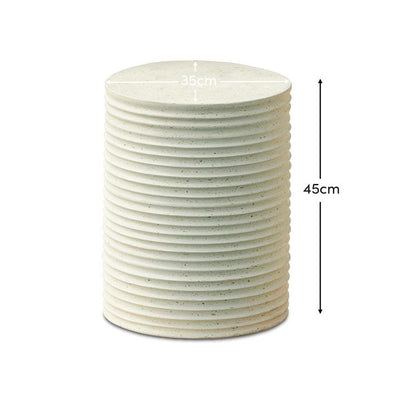 Carlotta 35cm Side Table - Paprika Mother of Pearl Terrazzo - Laura James