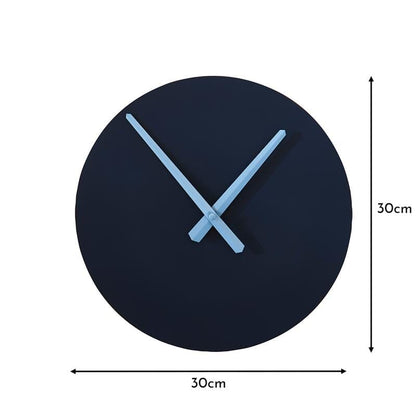 Carn Small Round Wall Clock - Ink - Laura James 