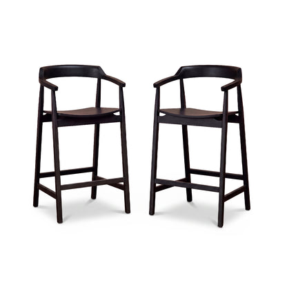 Carter Bar Stool - Black Oak - Laura James 