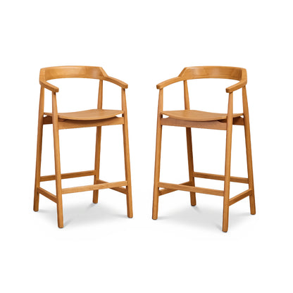 Carter Bar Stool - Pale Oak - Laura James 