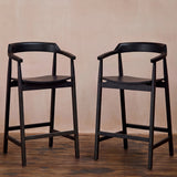 Carter Bar Stool - Black Oak - Laura James 
