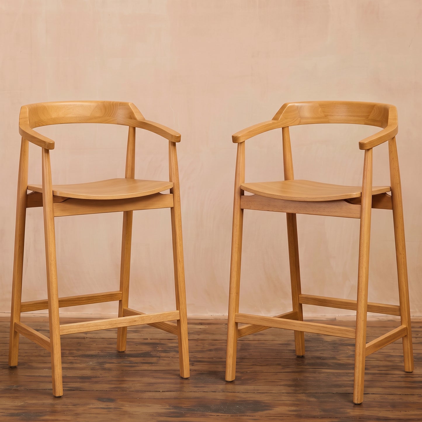 Carter Bar Stool - Pale Oak - Laura James 