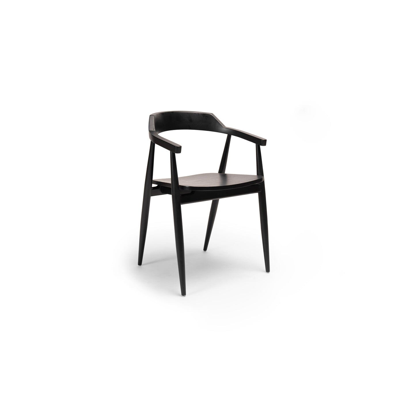 Carter Black Oak Dining Armchairs - Laura James 