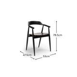 Carter Black Dining Armchairs - Set of 2- Laura James 