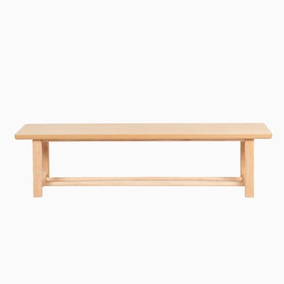 Carter 2 Seater Dining Bench - Whitewash Oak - Laura James 