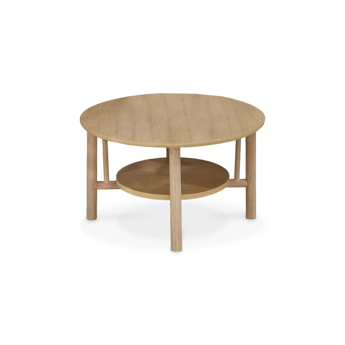 Carter Whitewash Oak Coffee Table - Laura James