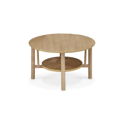 Carter Whitewash Oak Coffee Table - Laura James