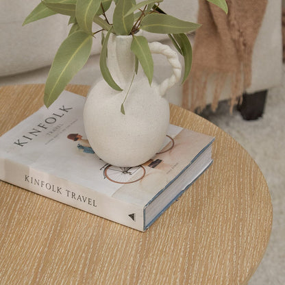 CarterRound Coffee Table - Whitewash - Laura James 