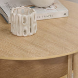 CarterRound Coffee Table - Whitewash - Laura James 