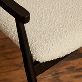 Carter Boucle Dining Armchairs - Set of 2 - Black Oak Legs - Laura James 
