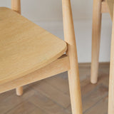 Carter Whitewash Oak Dining Armchair - Set of 2 - Laura James