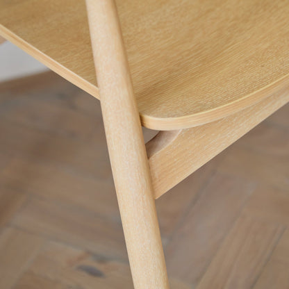 Carter Whitewash Oak Dining Armchair - Set of 2 - Laura James