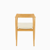 Carter Boucle Dining Armchairs - Set of 2 - Pale Oak Legs - Laura James 