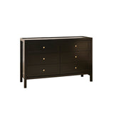 Charlie 6 Drawer Chest of Drawer - Noir Black - Laura James 