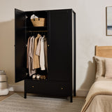 Charlie Double Wardrobe - Black - Laura James
