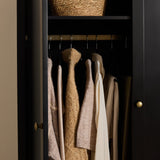 Charlie Double Wardrobe - Black - Laura James