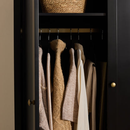 Charlie Double Wardrobe - Black - Laura James
