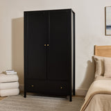 Charlie Double Wardrobe - Black - Laura James