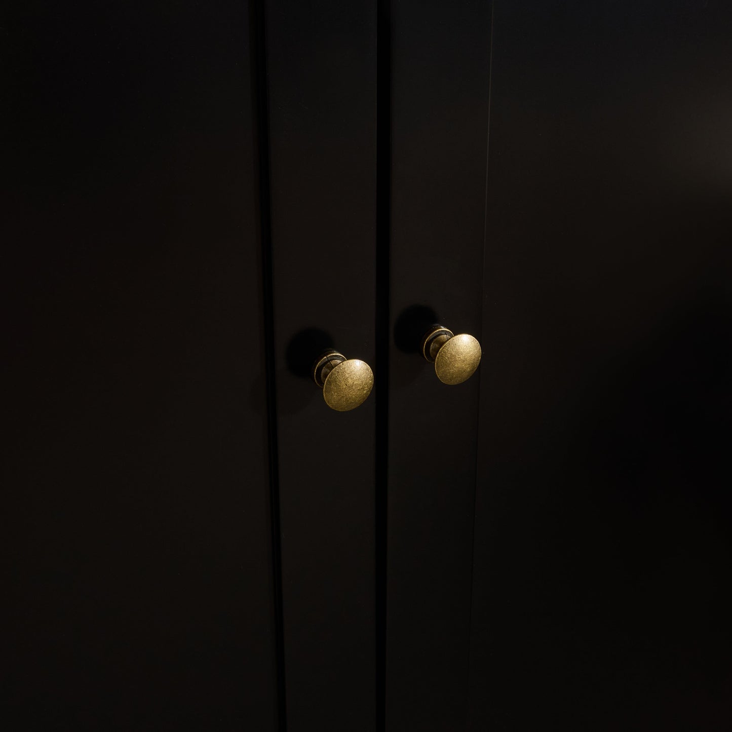 Charlie 3 Door Wardrobe - Black - Laura James