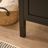 Charlie 3 Drawer Chest of Drawer - Noir Black - Laura James 