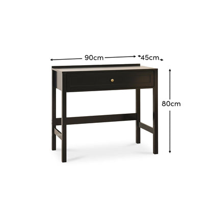 Charlie Noir Black Dressing Table - Laura James