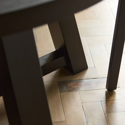 Charlotte Black Oak Round Dining Table - Laura James