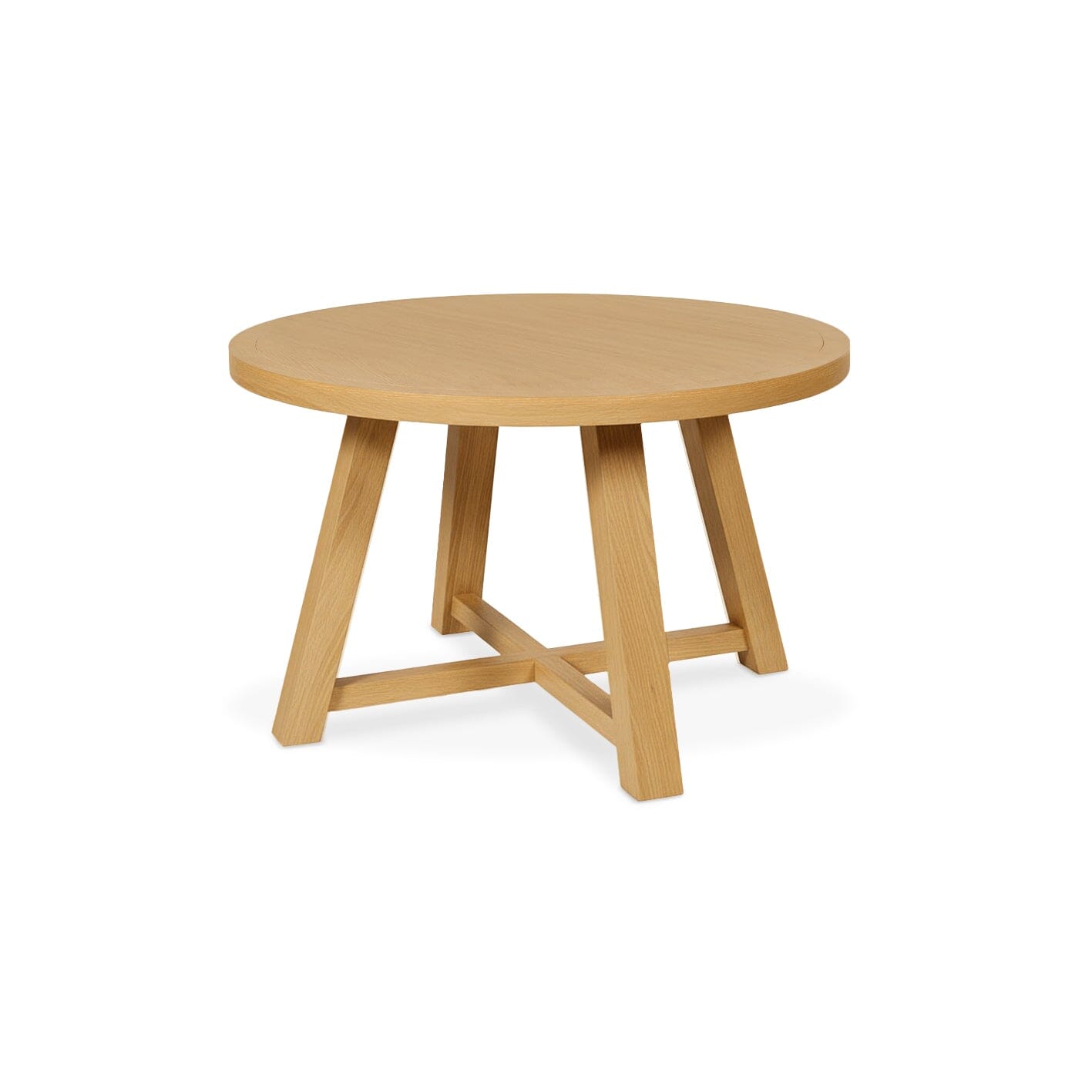 Charlotte Pale Oak Round Dining Table - Laura James