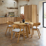 Charlotte_120cm_Round_Dining_Table_Pale_Oak_and_Ella_Carver_Chair_Fawn_Linen-1_79e8f7fb-88b0-41dd-afc5-8990e88687f7 - Laura James