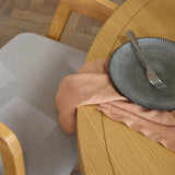 Charlotte Pale Oak Round Dining Table Set - 4 Seater - Ella Pale Oak Carver Chair - Fawn Linen - Laura James
