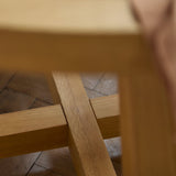Charlotte Pale Oak Round Dining Table Set - 4 Seater - Ella Pale Oak Carver Chair - Laura James