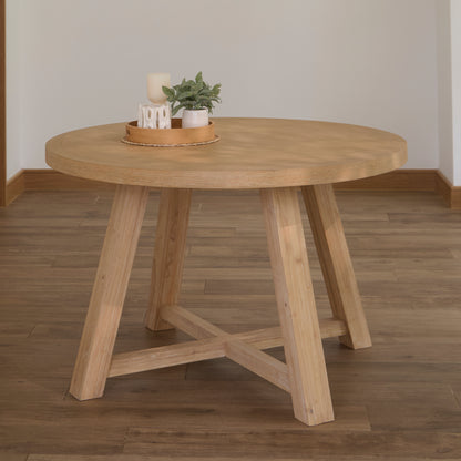 Charlotte Black Oak Round Dining Table - Laura James