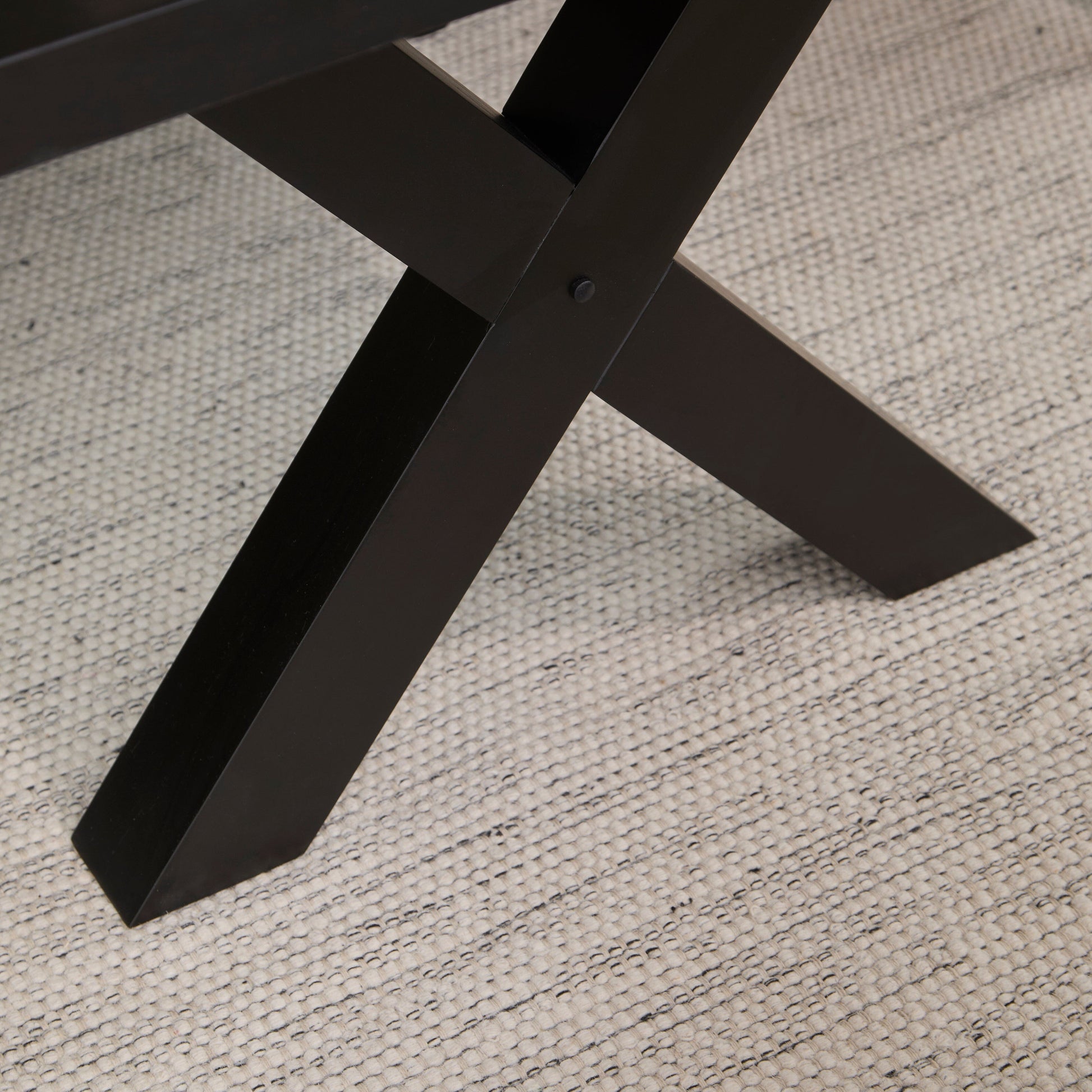 Charlotte Black Oak Extending Dining Table Set - 6 Seater - Nolan Fawn Linen Dining Chairs - Black Oak Legs
- Laura James