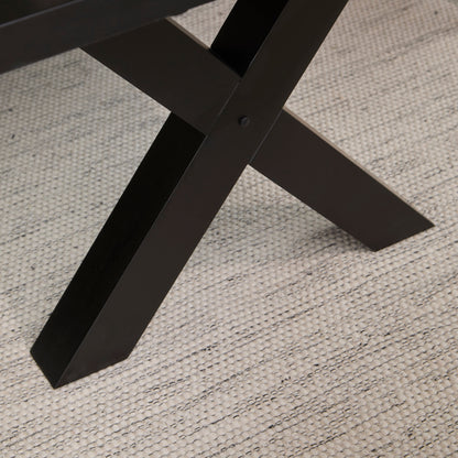 Charlotte Black Oak Extending Dining Table Set - 6 Seater - Nolan Boucle Dining Chairs - Black Oak Legs
- Laura James