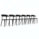 Finn Dining Chairs - Set of 6 - Black
