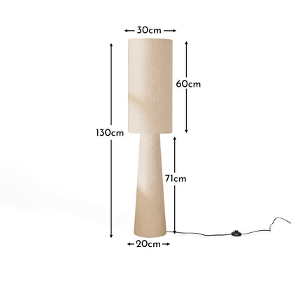 Chattendon 130cm Floor Lamp - Oatmeal