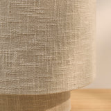 Chattendon Driftwood Slub Linen Floor Lamp - 36cm