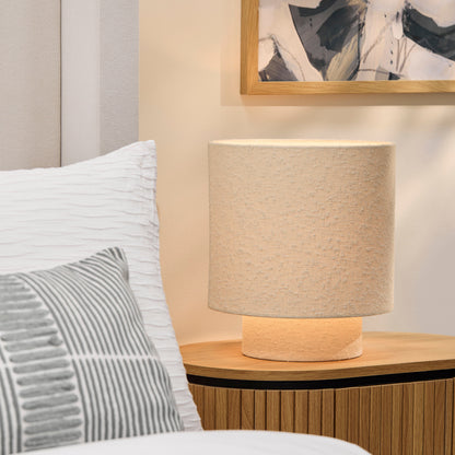 Chattendon Ivory Boucle Floor Lamp - 36cm - Laura James