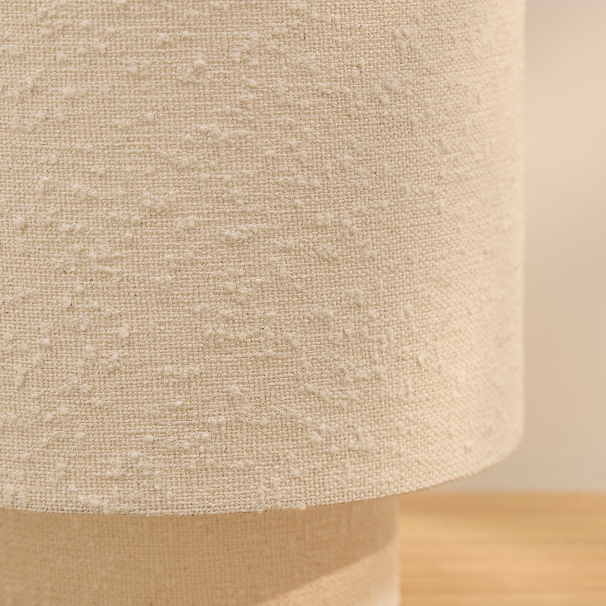 Chattendon Ivory Boucle Floor Lamp - 36cm - Laura James