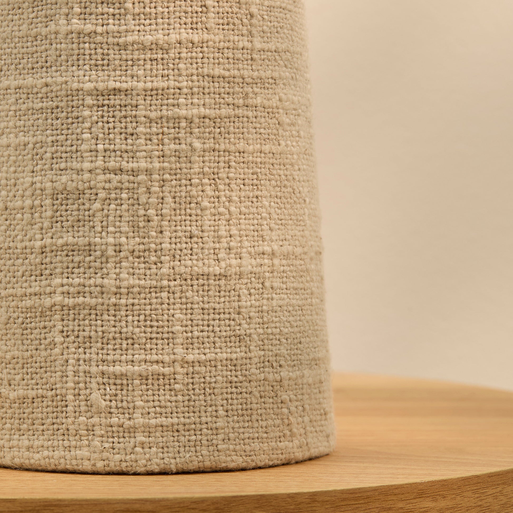 Chattendon Driftwood Slub Linen Floor Lamp - 50cm - Laura James