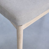 Chloe Dining Chair - Set of 2 - Soft Beige with Whitewash Oak Legs - Laura James 