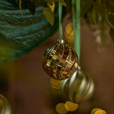 Valen Shatterproof 8cm Mixed Swirl Baubles - Set of 6 - Sage Green