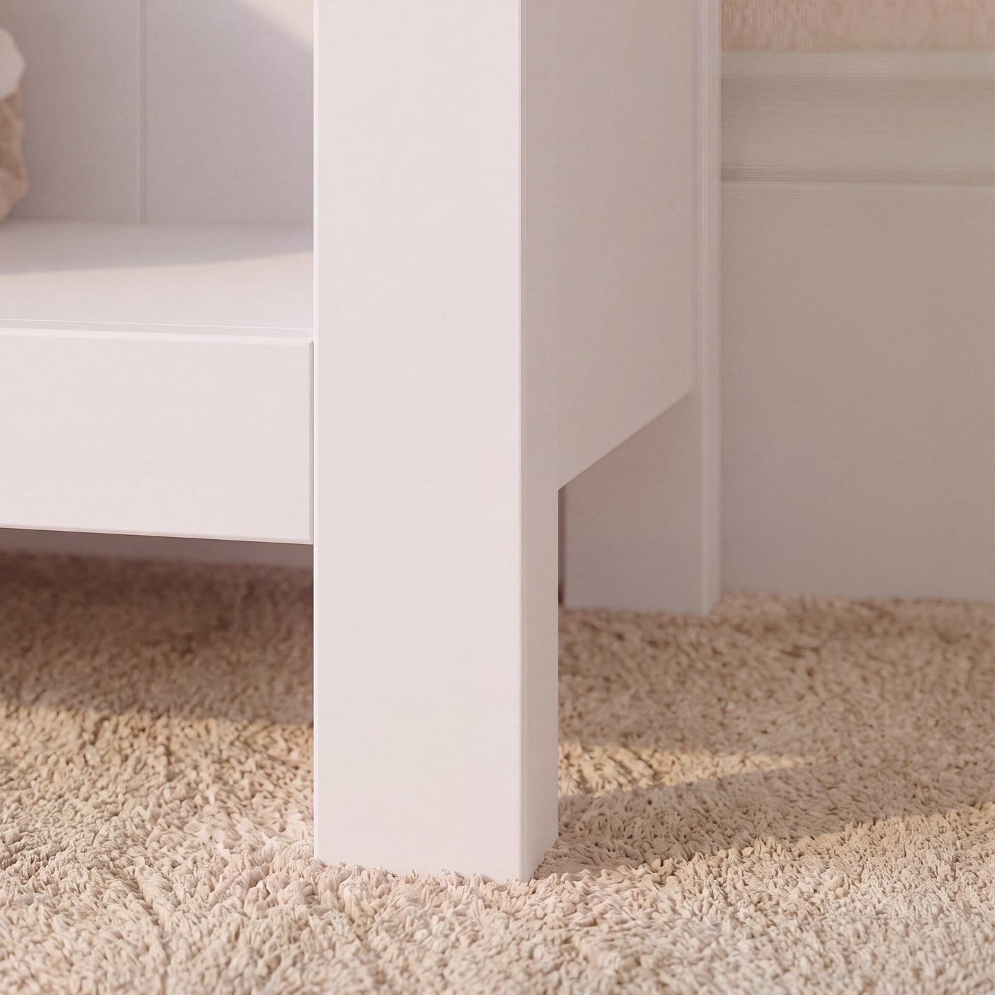 Bampton White Tall  Bookcase
